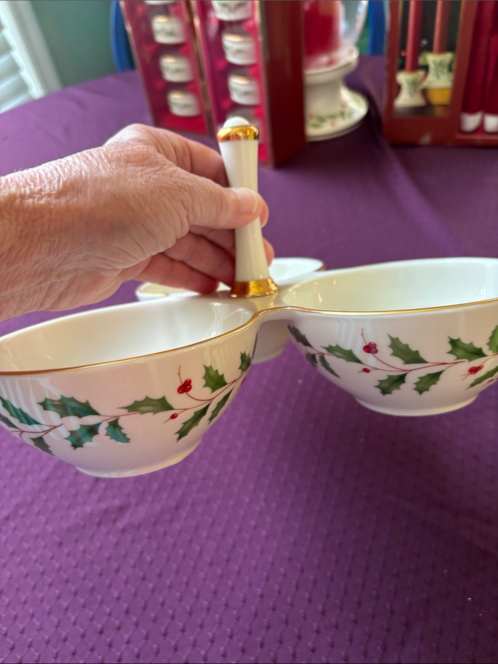 NWT Lenox “Holiday” Condiment Server